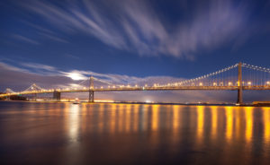 Bay Bridge, San Francisco, evening mood, Bay Bridge, San Francisco, evening mood,